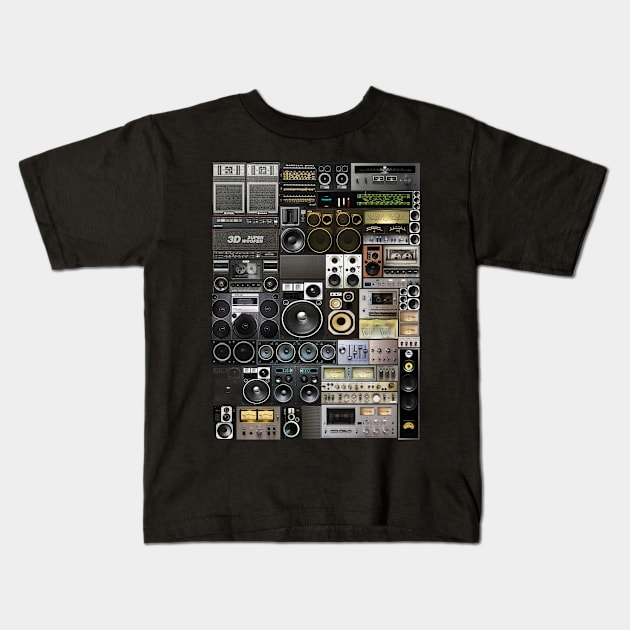 Audiomix Kids T-Shirt by bulografik